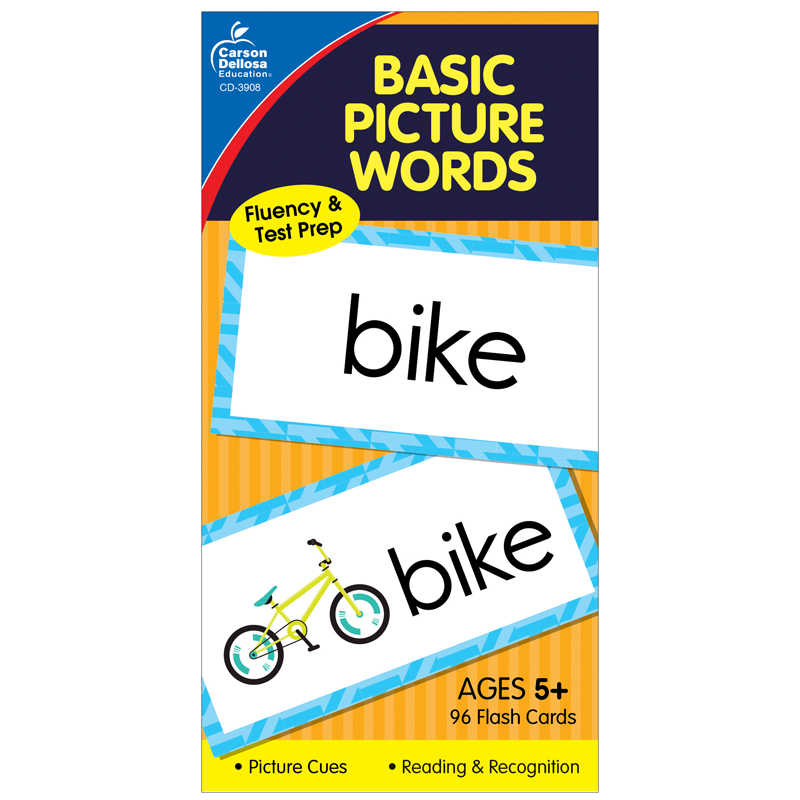 TeachersParadise - Carson Dellosa Education Basic Picture Words Flash ...