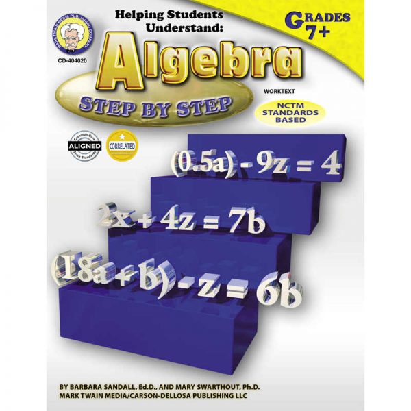 Mark Twain Media Helping Students Understand Algebra Resource Book, Grade 7-12, Paperback
