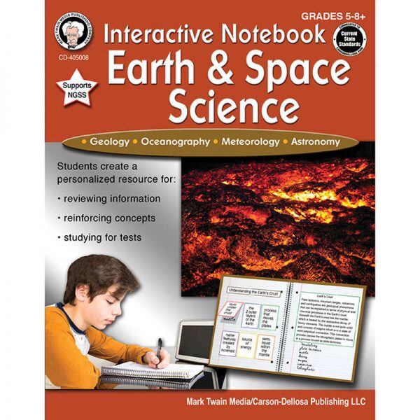 Mark Twain Media Interactive Notebook: Earth & Space Science, Grades 5-8