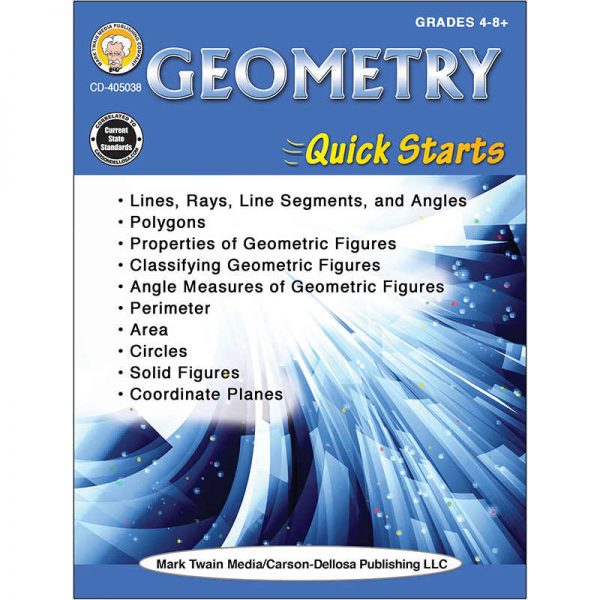 Mark Twain Media Geometry Quick Starts Workbook