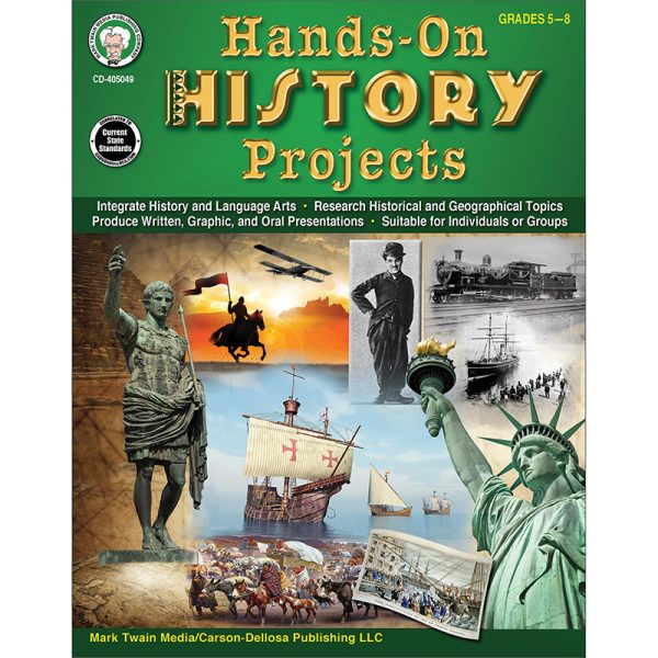 Mark Twain Hands-On History Projects Resource Book, Grades 5-8