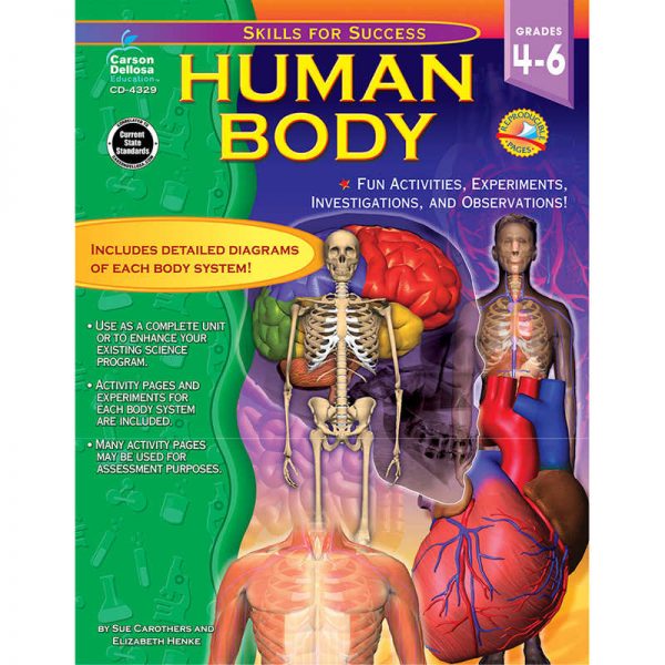 Carson Dellosa Education Human Body Resource Book, Grades 4-6