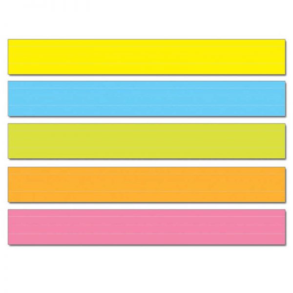Carson Dellosa Education Lined Multicolored Sentence Strips, 3" x 24", Pack of 75