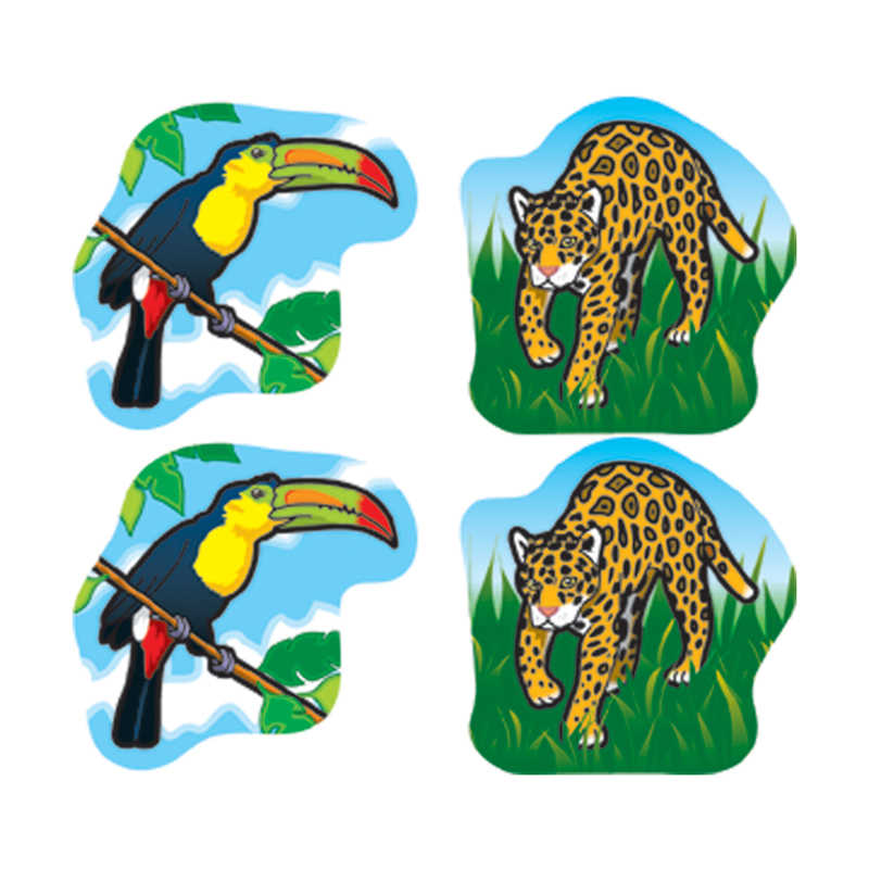 Carson Dellosa Education Rainforest Animals Stickers, Pack of 120