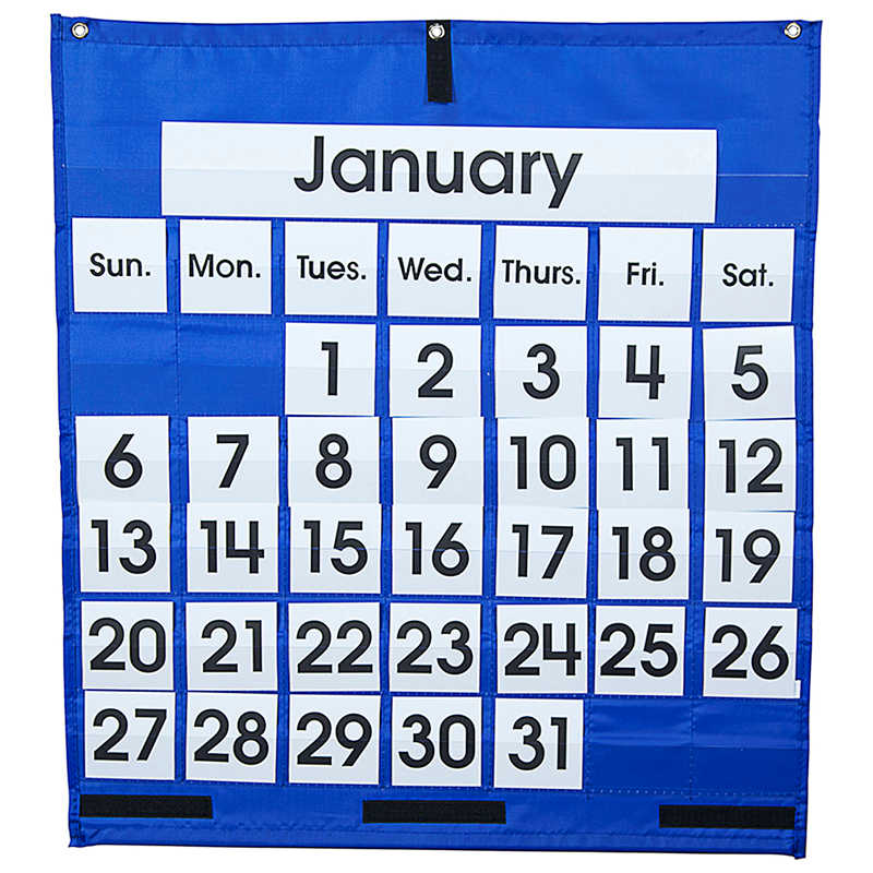 Carson Dellosa Education Monthly Calendar Pocket Chart