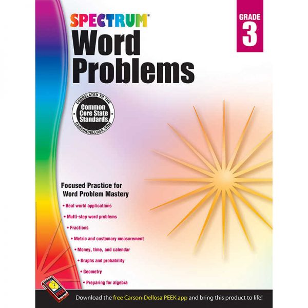 Spectrum® Word Problems, Grade 3