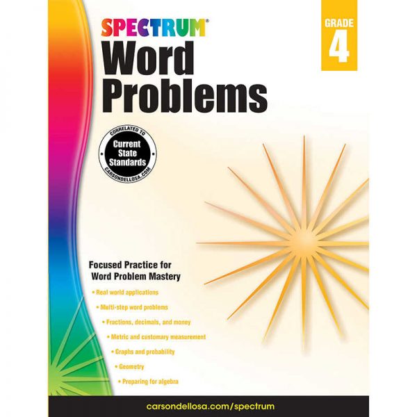 Spectrum® Word Problems, Grade 4