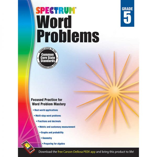 Spectrum® Word Problems, Grade 5