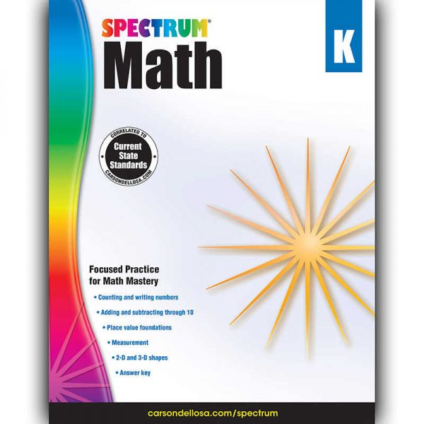 Spectrum® Math Workbook, Grade K, Paperback