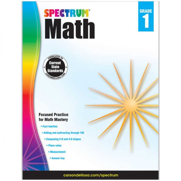 Spectrum® Math Workbook, Grade 1, Paperback