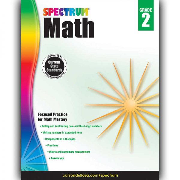 Spectrum® Math Workbook, Grade 2, Paperback