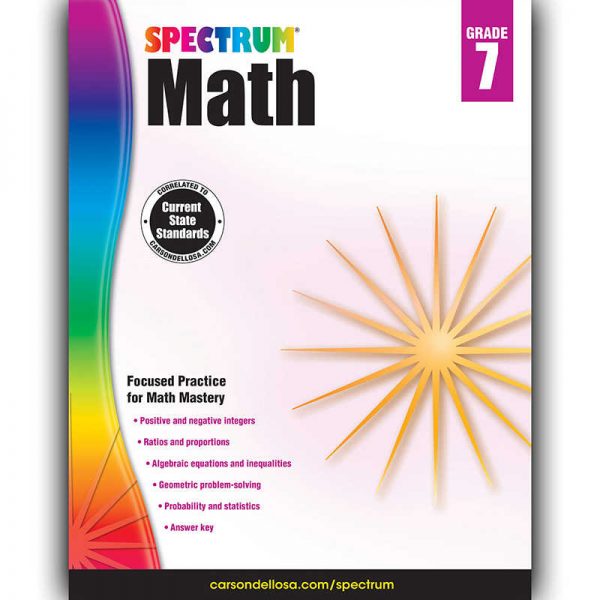 Spectrum® Math Workbook, Grade 7, Paperback
