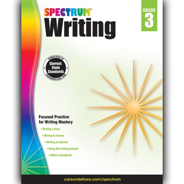 Spectrum® Writing Workbook, Grade 3, Paperback