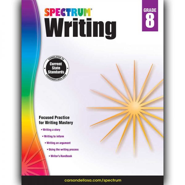 Spectrum® Writing Workbook, Grade 8, Paperback