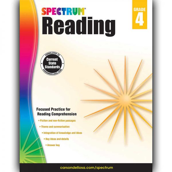 Spectrum® Reading Workbook, Grade 4, Paperback