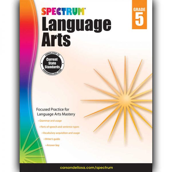 Spectrum® Language Arts Workbook, Grade 5, Paperback