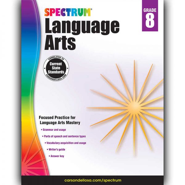 Spectrum® Language Arts Workbook, Grade 8, Paperback