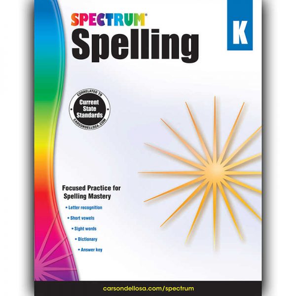 Spectrum® Spelling Workbook, Grade K, Paperback