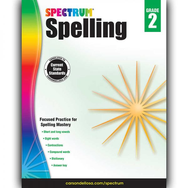 Spectrum® Spelling Workbook, Grade 2, Paperback