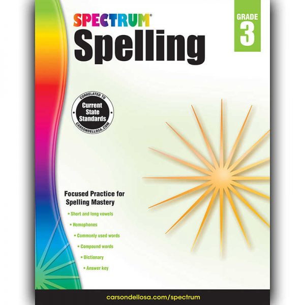 Spectrum® Spelling Workbook, Grade 3, Paperback