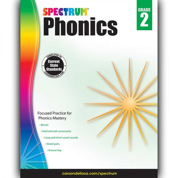 Spectrum® Phonics Workbook, Grade 2, Paperback