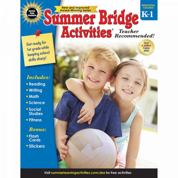 Carson Dellosa Education Summer Bridge Activities® Workbook, Grade K-1, Paperback