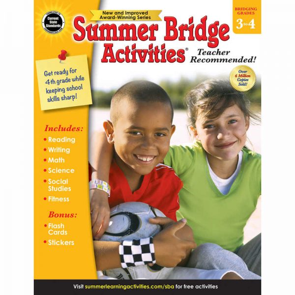 Carson Dellosa Education Summer Bridge Activities® Workbook, Grade 3-4, Paperback