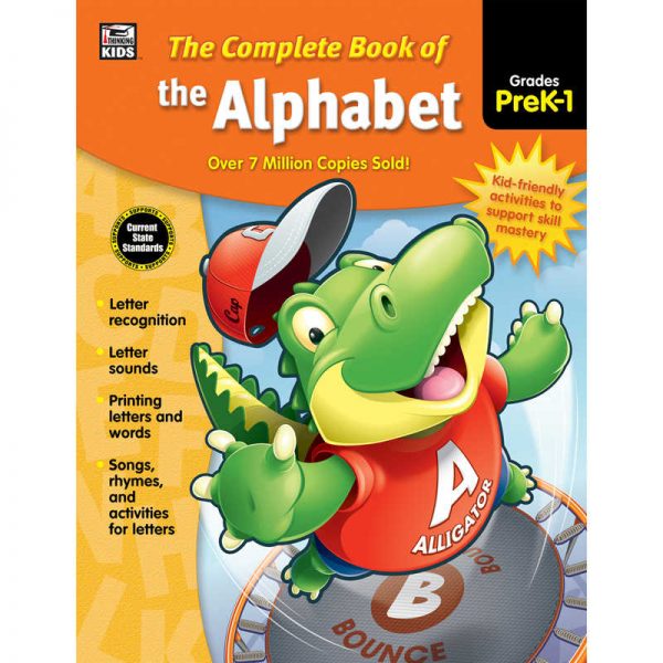 Thinking Kids The Complete Book of the Alphabet Workbook, Grade PK-1, Paperback