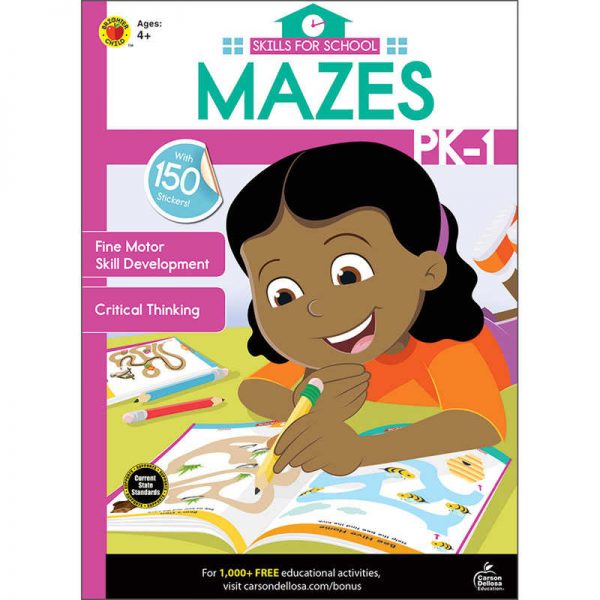 Brighter Child® Skills for School Mazes, Grades PK-1