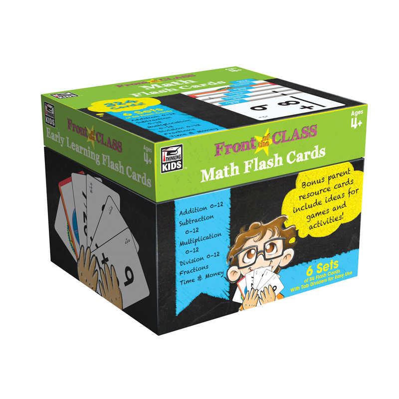 Teachersparadise thinking kids math flash cards grades pk 3 cd 734063