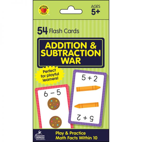 Brighter Child® Addition & Subtraction War Flash Cards