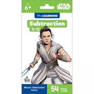 Disney Learning Star Wars Subtraction 0-12 Flash Cards, Grade 1-3