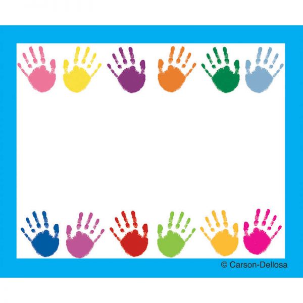 Carson Dellosa Education Handprints Name Tags, Pack of 40