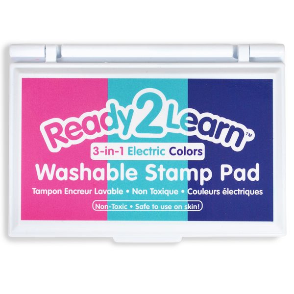 Ready 2 Learn Washable Stamp Pad - 3-in-1 Electric Colors