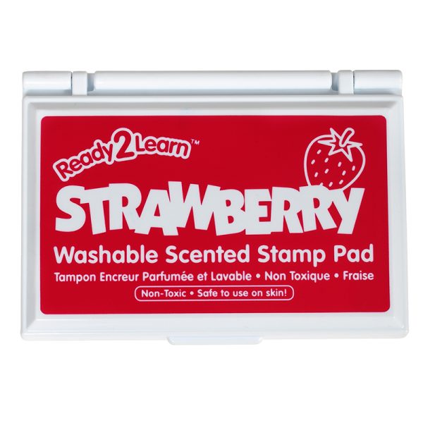 Ready 2 Learn Washable Stamp Pad, Strawberry Scent, Red