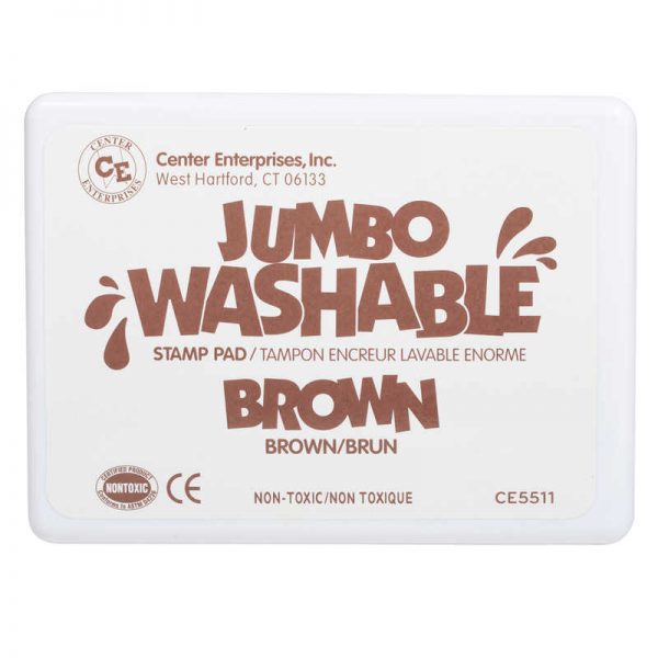 Ready 2 Learn® Jumbo Washable Stamp Pad, Brown