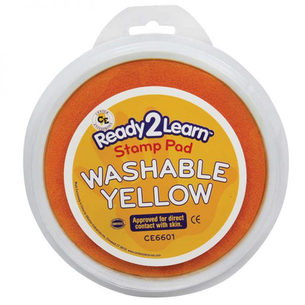 Ready 2 Learn® Jumbo Circular Washable Stamp Pad, Yellow