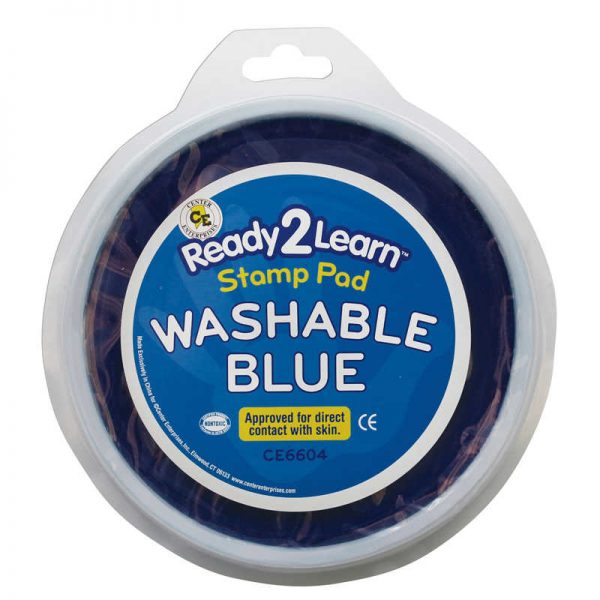Ready 2 Learn® Jumbo Circular Washable Stamp Pad, Blue