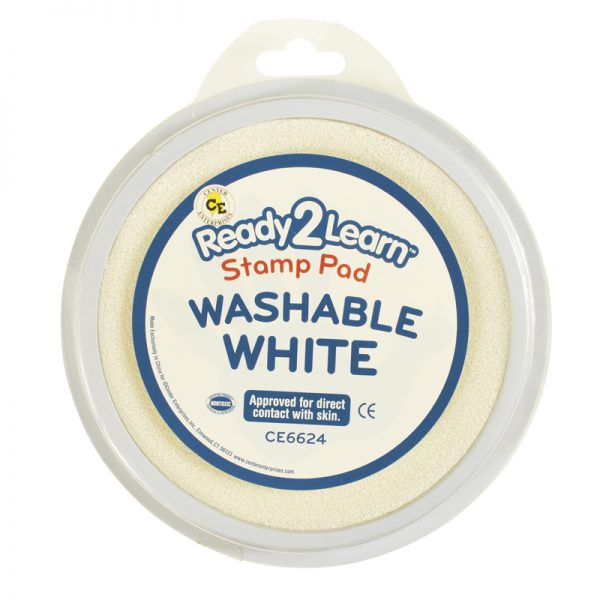 Ready 2 Learn® Jumbo Circular Washable Stamp Pad, White