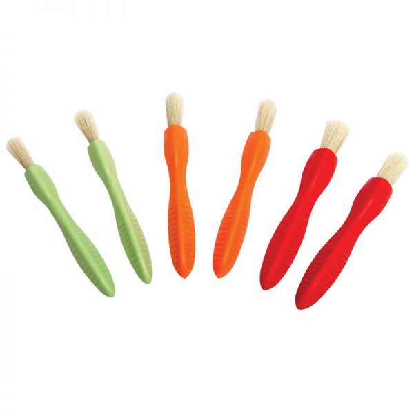 Ready 2 Learn® Triangle Grip Paint Brushes, 3 Sizes, Set of 6