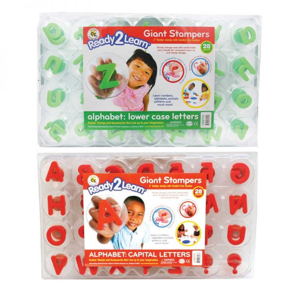 Ready 2 Learn® Giant Stampers, Alphabet, Uppercase & Lowercase, Set of 56