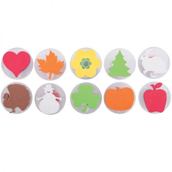 Ready 2 Learn® Giant Stampers, Holiday Shapes, Set of 10