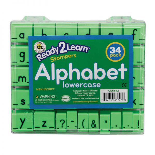Ready 2 Learn® Alphabet Stamps, Lowercase, Small, Set of 34