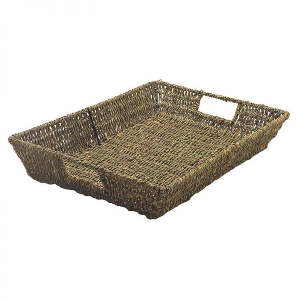 Ready 2 Learn® Seagrass Basket, 16" x 12" x 3"