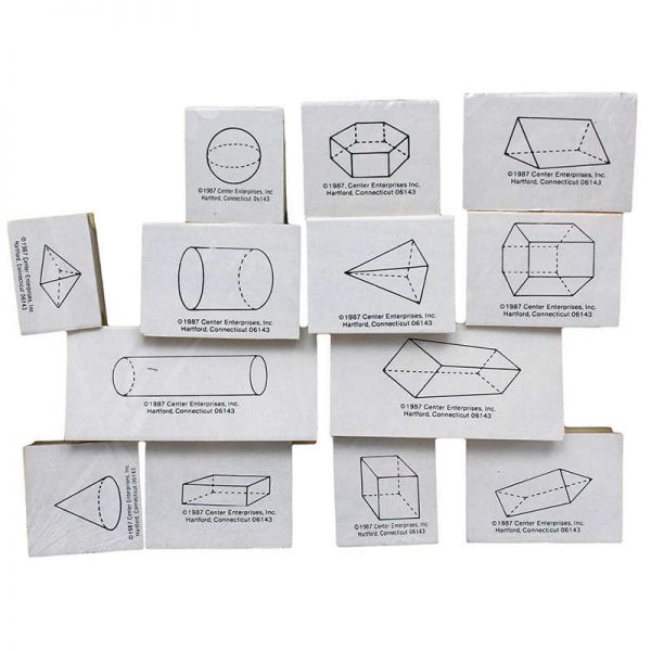 Ready 2 Learn® Geometric Shape Stamps, 3D, Set of 13