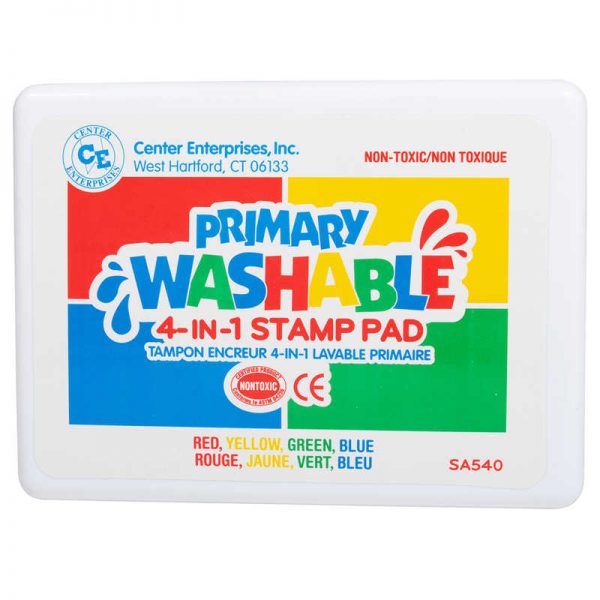 Ready 2 Learn® Jumbo 4-in-1 Washable Stamp Pad, Primary