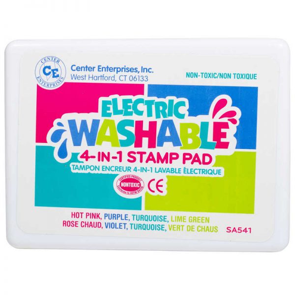 Ready 2 Learn® Jumbo 4-in-1 Washable Stamp Pad, Electric