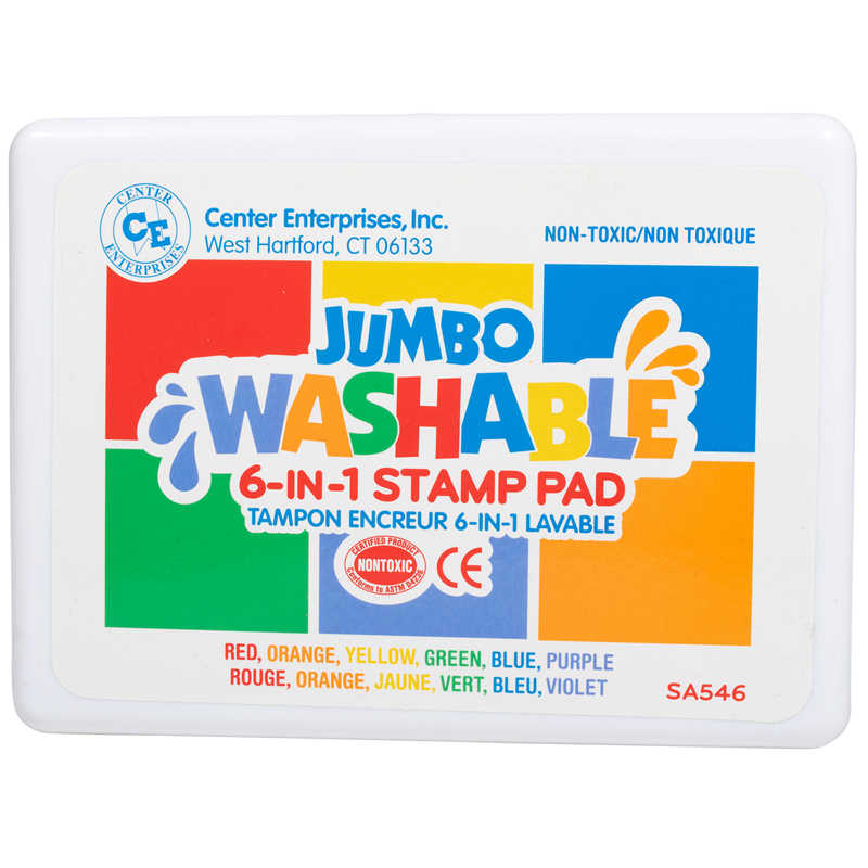 TeachersParadise Ready 2 Learn® Jumbo 6in1 Washable Stamp Pad CE