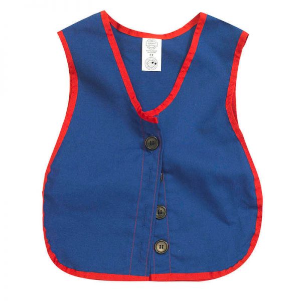 Children's Factory Manual Dexterity Button Vest, 13.5"W, 17.5"L