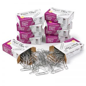 Charles Leonard Standard Paper Clips, 1000 Per Box, 10 Boxes
